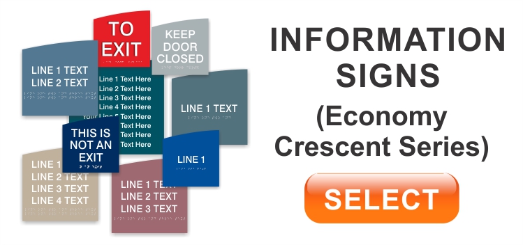 crescent economy information signs